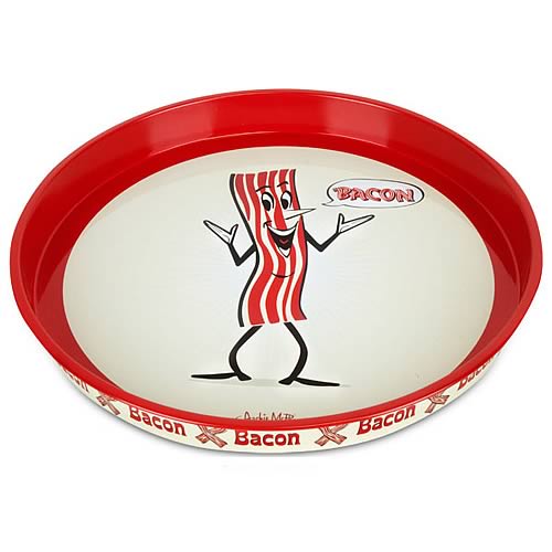 Mr. Bacon Metal Serving Tray